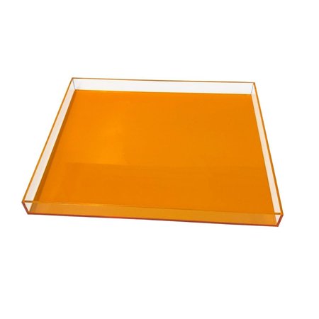 R16 HOME Neon Orange Lucite Tray - Large AVT02-ORNG